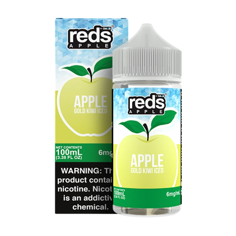 7DAZE REDS APPLE JUICE - GOLD KIWI ICED - 100ML 3MG