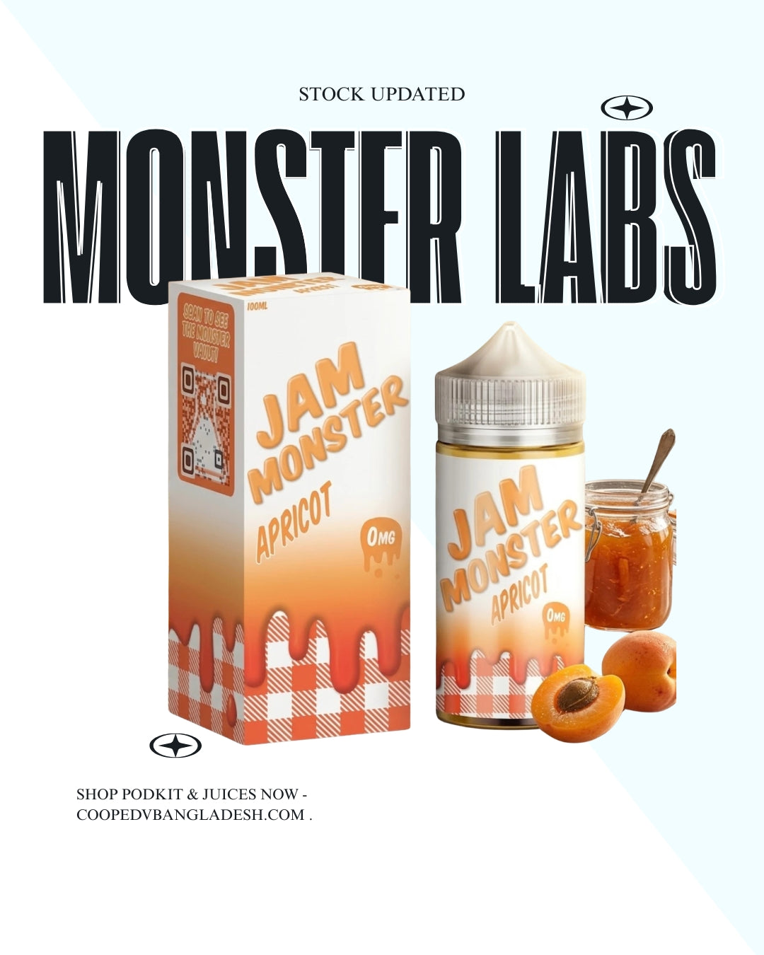 Jam Monster Apricot 100ML 6MG