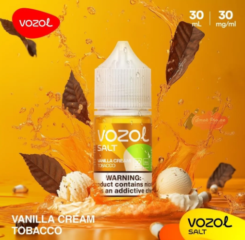 VOZOL SALT – Vanilla Cream Tobacco 30ML 30MG