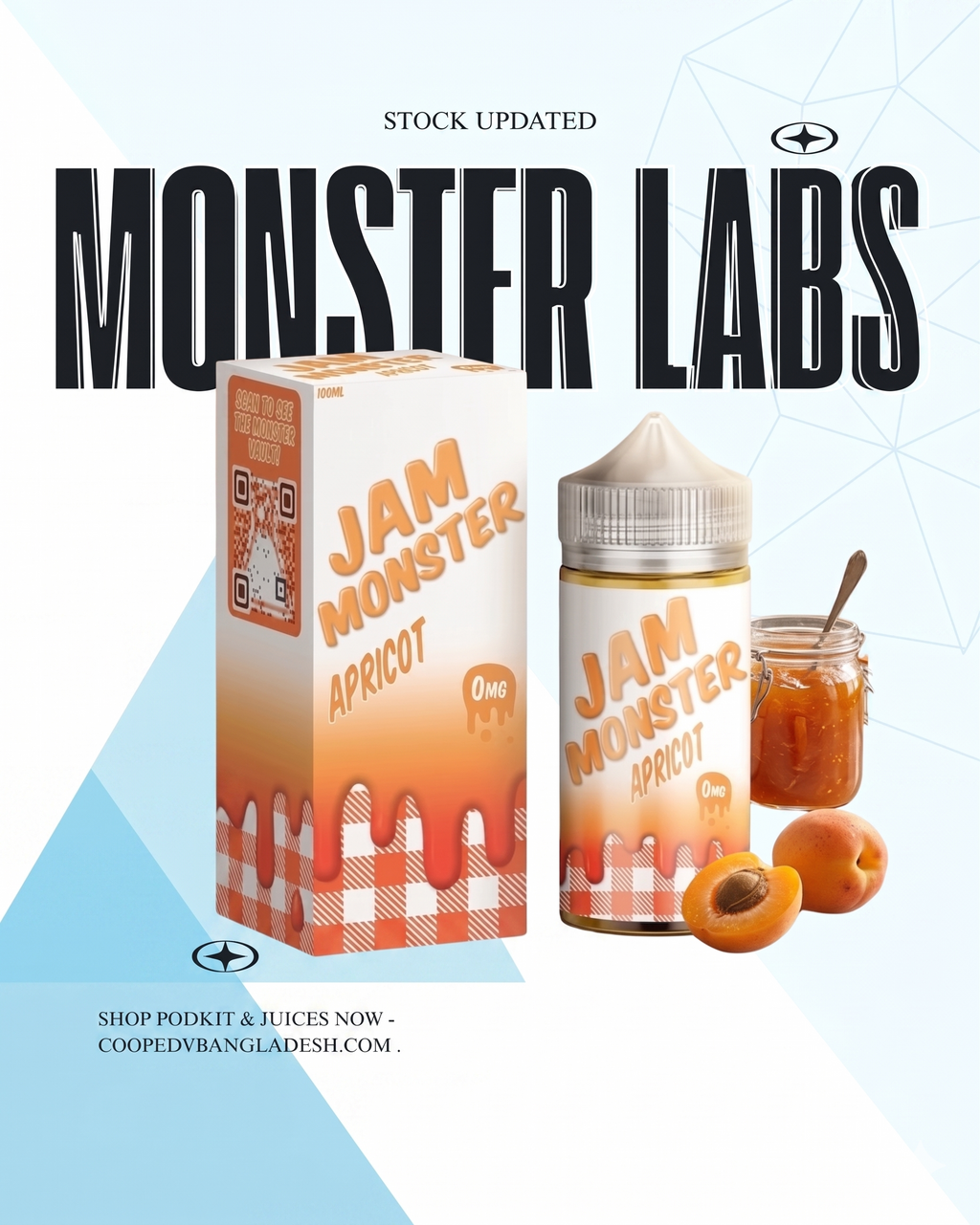 Jam Monster Apricot 100ML 6MG