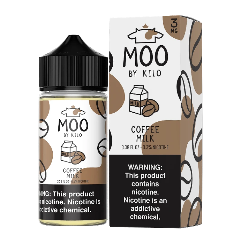 MOO E-LIQUIDS BY KILO - COFFEE MILK - 100ML 3MG