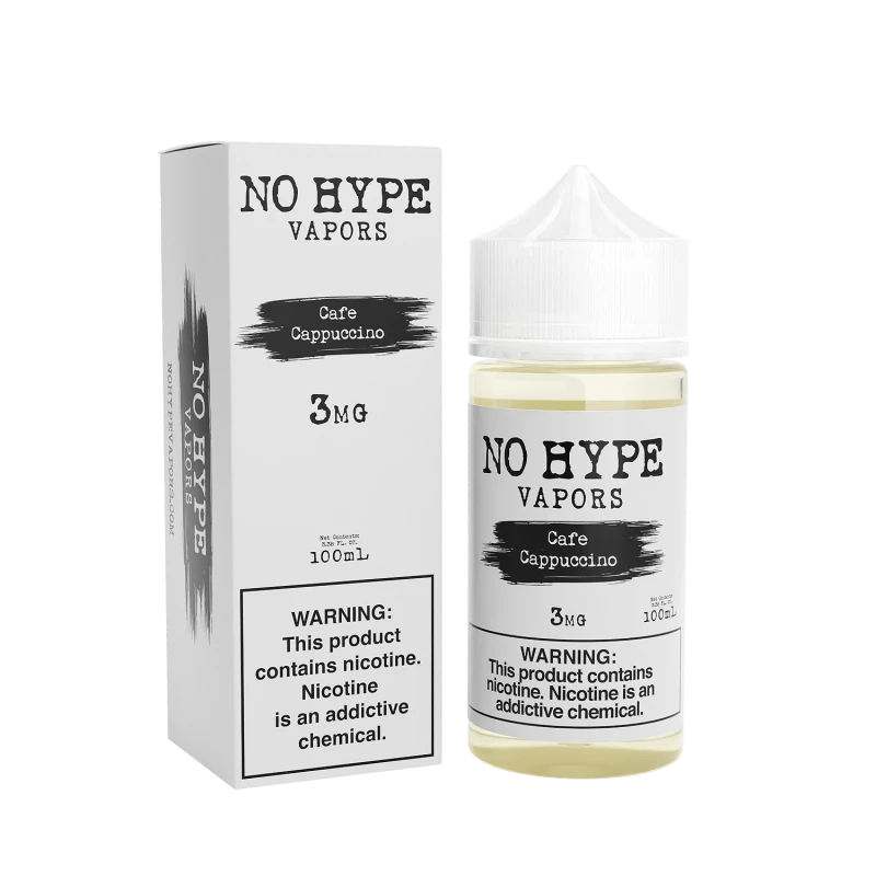 NO HYPE VAPORS - CAFE CAPPUCCINO - 100ML 3MG