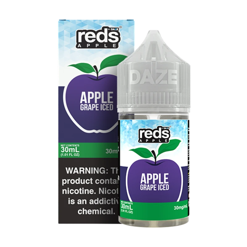 REDS 7DAZE SALT SERIES - 7DAZE GRAPE ICED - 30ML 30MG
