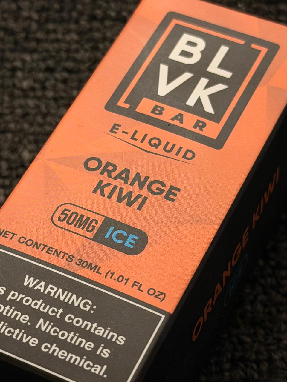 BLVK BAR Orange Kiwi Ice Nic Salt- 50mg 30ml