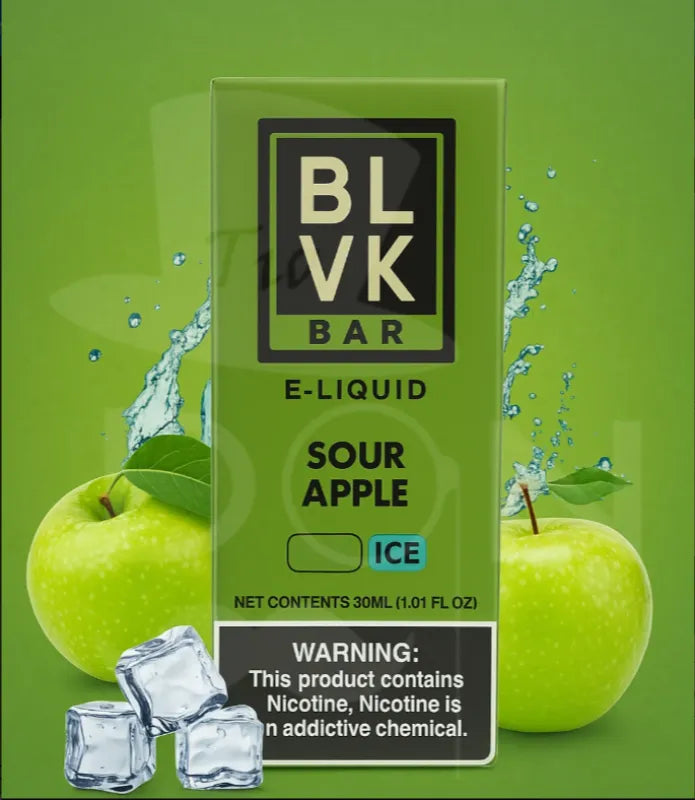 BLVK BAR Nicsalt Sour Apple Ice 30ml 35mg