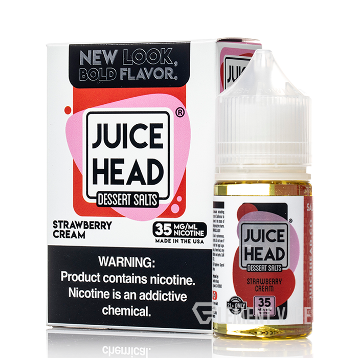 Strawberry Cream - Juice Head Salts - 30mL 35mg